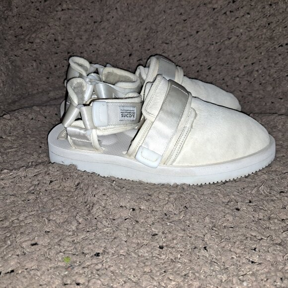 SUICOKE OG-061 White Shearling Sabot Sandals-Sz 42/9 Men-Excellent - Picture 5 of 9